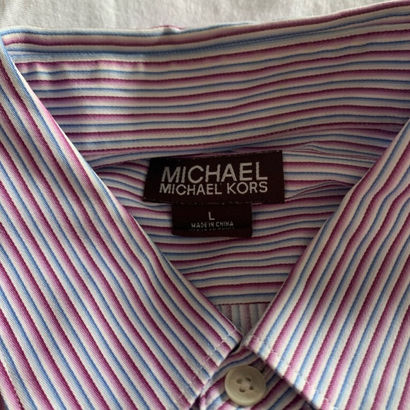 Michael Kors, button down dressy shirt, large - Picture 2 of 2
